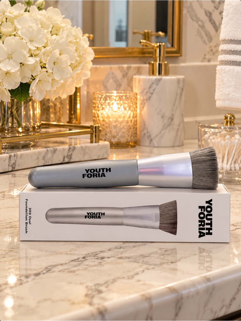 Youthforia 303 Oval Foundation Brush | Seamless Complexion Makeup Brush - NIB